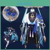 Gorgeous Genshin Impact Kunikuzushi-wanderer Balladeer Cosplay Bamboo Hat Adult Costume