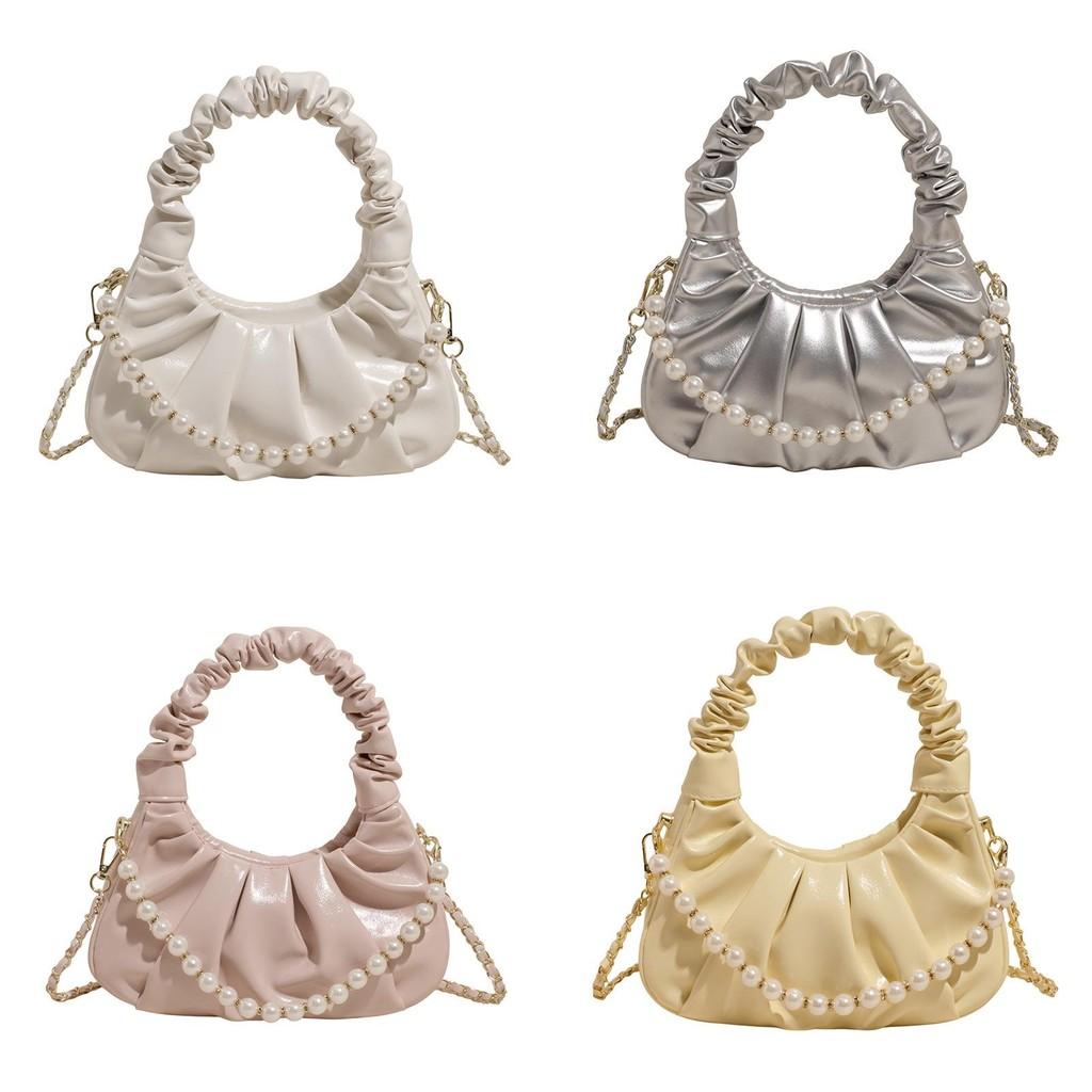 Style Minimalist Pu Handheld Purse With Zipper Closure For Casual Outings