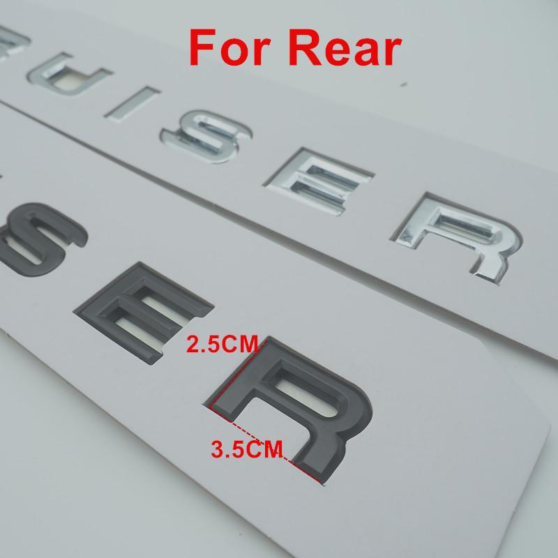 YZKN9 For Toyota Land Cruiser 300 Lc300 2021-2023 VXR GXR 3D Letter Sticker Tailgate Badge Emblem Badge Exterior Modification Emblem