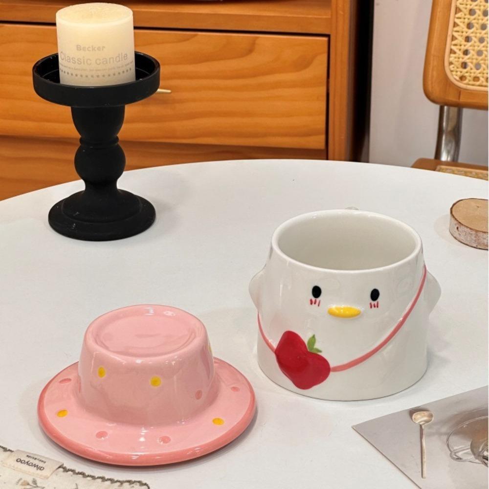 Give Girls Birthday Gifts Ins Cute Cartoon Duckling Ceramic Mugs Children's Girlfriends Practical Souvenirs