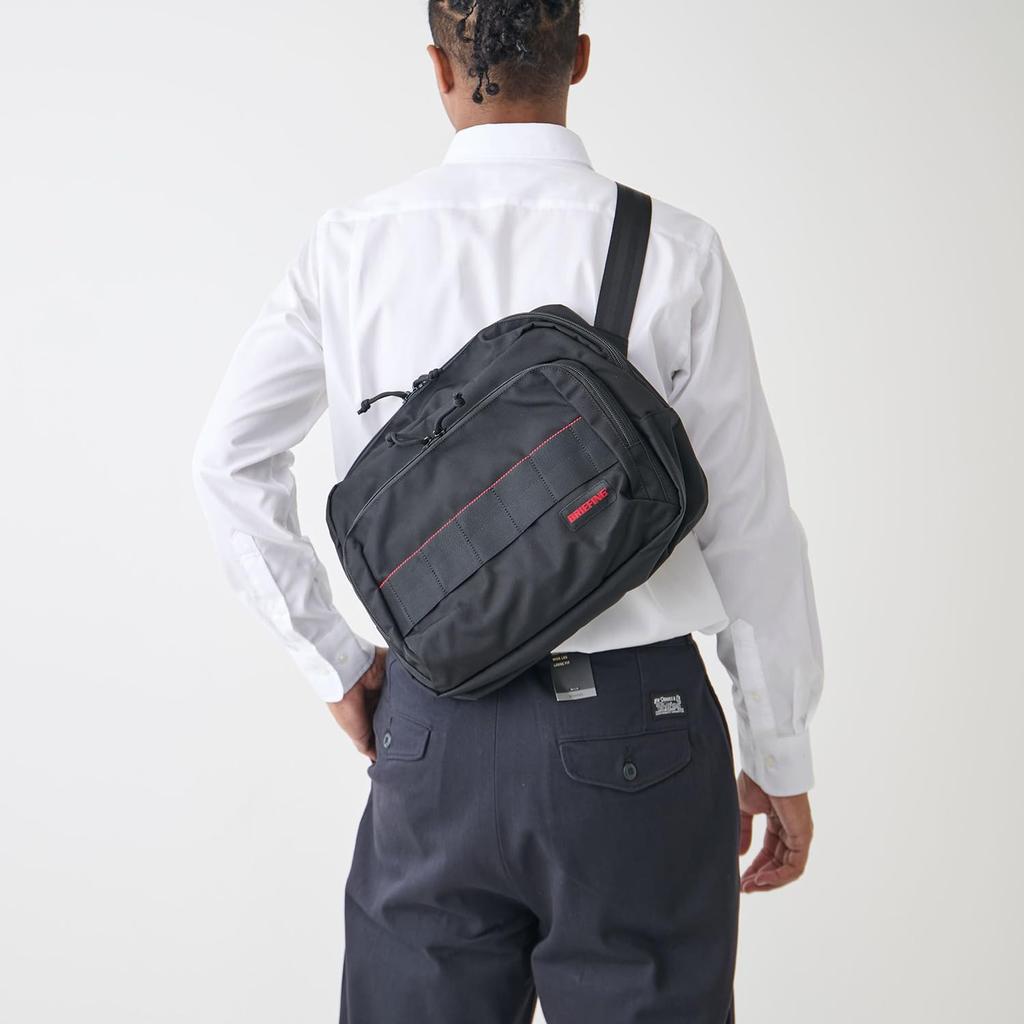[Briefing] [Official Product] BRA241L41BS Box Shoulder Bag, Medium, Black