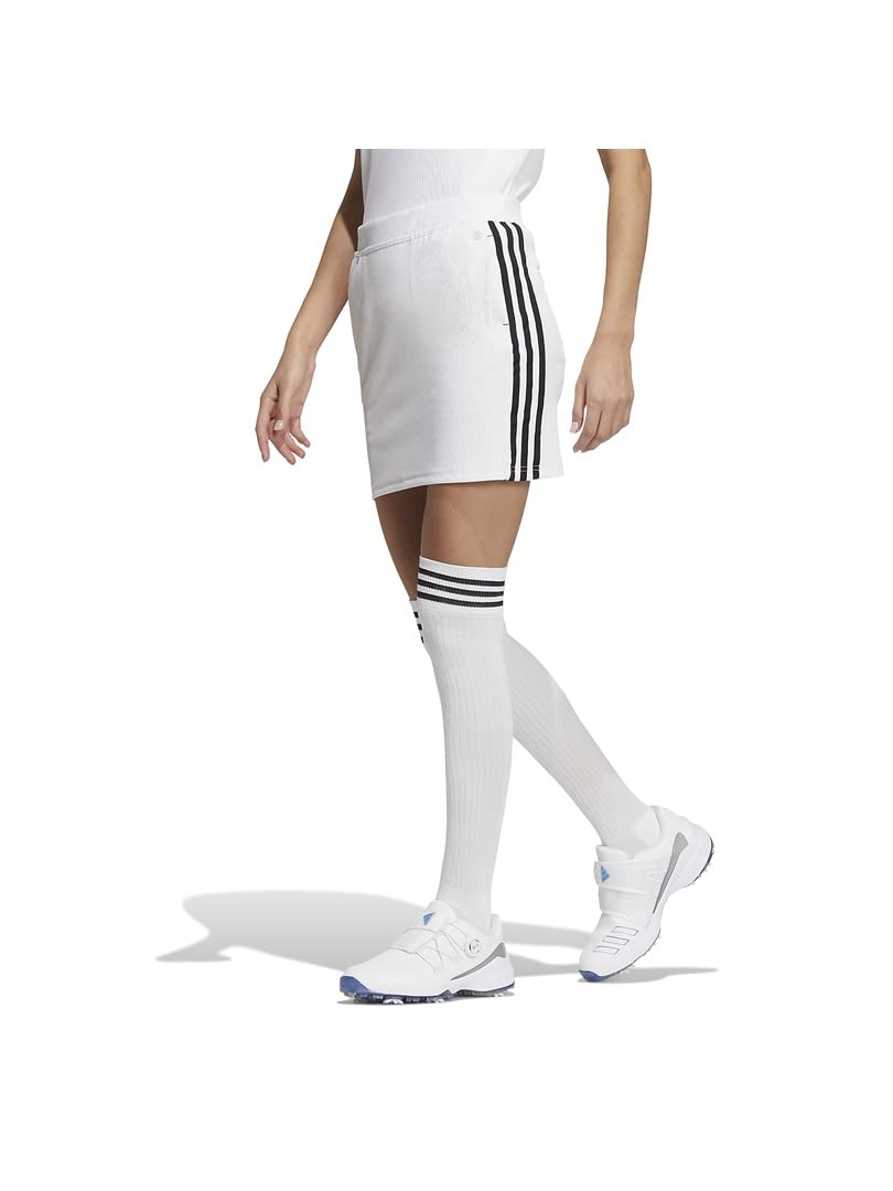

Adidas Golf Three Stripes Stretch Golf Sizes Women s Pull-On Skirt, White, J/XL белый