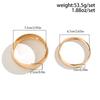 2Pcs/Set Punk Classic Gold Color Wide Bangles for Women Exaggerated Heavy Metal Big Bracelet Luxury Wedding Jewelry Accessories