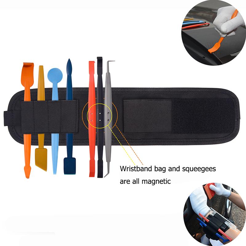 EHDIS Waterproof Oxford Cloth Tool Bag Car Vinyl Wrapping Utility Pouch Waist Belt Tool Pack Window Tint Film Squeegees Holder