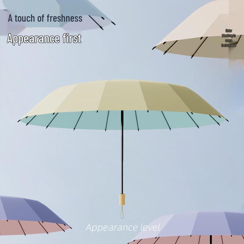 Guanzhuojia 16-Rib Folding Dual-Use Umbrella