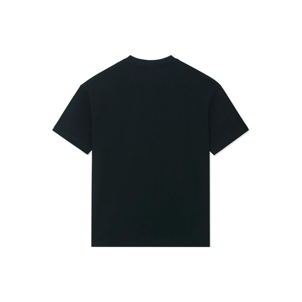 Li-Ning X Steven Harrington Neon Cartoon Print Short Sleeve T-Shirt Unisex Tops Black AHSSC47-1