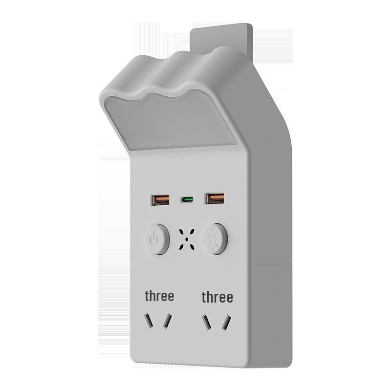 Multifunctional Bedside Lamp: Night Light, Table Lamp & Wall Socket Integration