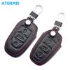 Leather Car Key Cover Bag Smart Remote Fob Shell Case For Peugeot 308 208 508 2008 3008 5008 Expert Traveller Citroen C4 Ds5 Ds4