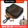 With Hook Dog Treat Bag Zipper Closure Dog Print Portable Pet Snack Pouch Multi-functional Leak-proof Puppy Pet Training Bag
