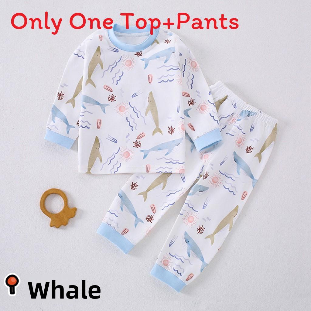 Childrens Cotton Pajama Set With Antibacterial Technology For Toddler Sleepwear
