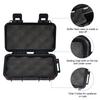 Caja Impermeable a Prueba de Golpes para Almacenamiento en Seco con 2 Hebillas en Forma de U para Pesca, Camping, Senderismo (Negro S)