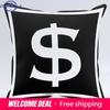 Simple Black And White Letter Printed Pillowcase Decorative Pillow Cushion Cover Suitable For Home Sofa Car Office Cushion