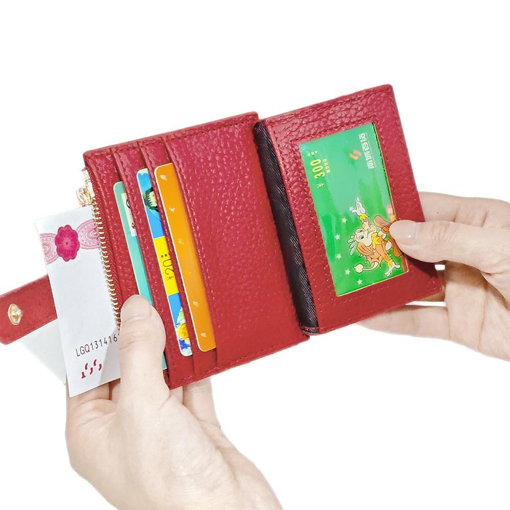 Kartenhalter Damen Geldbörse Studentin Ausweishalter Diebstahlschutz PU Kartenetui Niedliches Münzfach Mini Integriertes High-End Gefühl