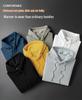 Men's Heavyweight Cotton Long-Sleeve T-Shirt with Plus Velvet Hood - Autumn/Winter Loose Base Layer Top