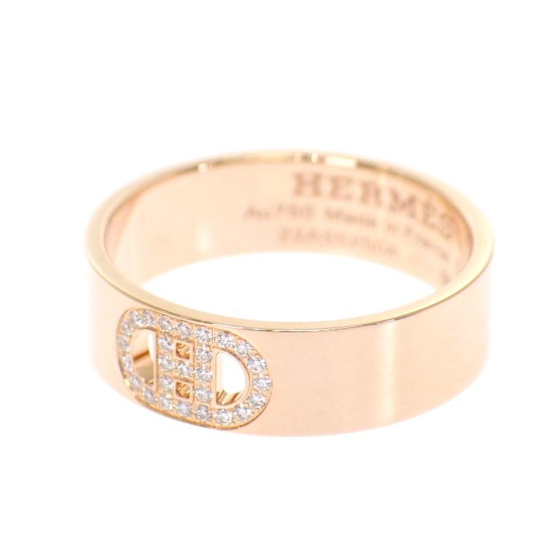 HERMES  H115601B #13(JP Size)  ring K18 Pink Gold Women