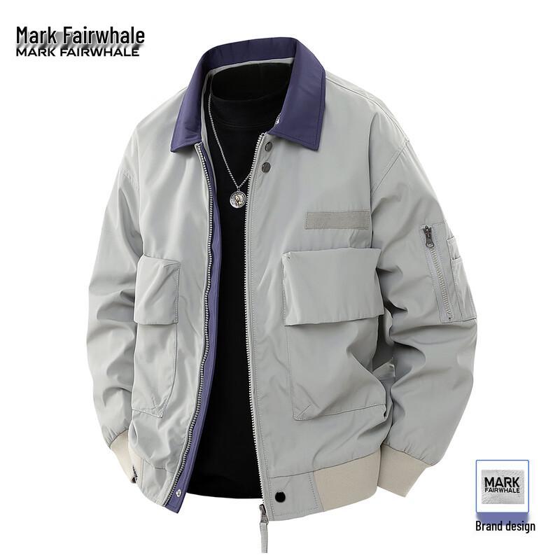 Mark Fairwhale Men's Loose Fit Casual Workwear Jacket