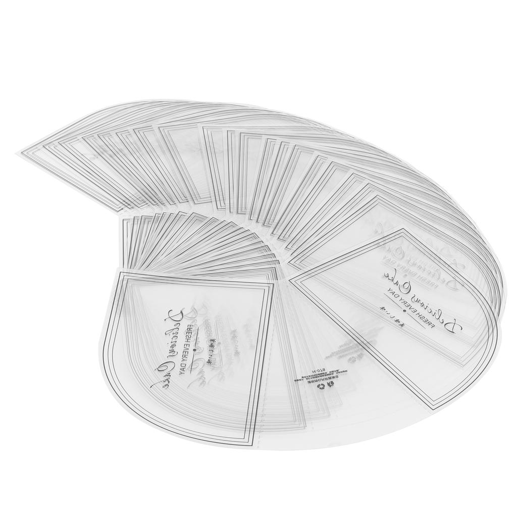 100PCS Triangular Cake Collar Transparent Mousse Surrounding Edge Wrapping Tray Cake Decor