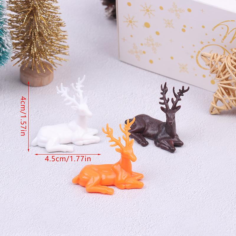Miniaturní domeček pro panenky Socha jelena Elk Ornamenty Doplňky k dekoraci domečku pro panenky