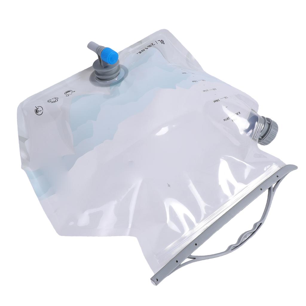 8L Water Storage Bag Large Capacity Faucet Design Portable Foldable Water Container Bag for Camping