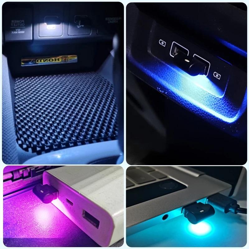 USB Atmosphere Light Mini USB LED Car Interior Light with Multiple Color Options for Atmosphere Lighting