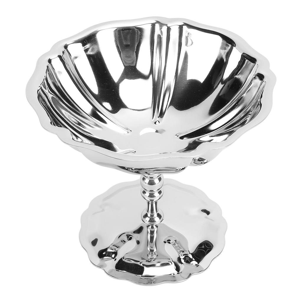 Nerezový pohár na zmrzlinu Vysoká dezertní servírovací miska se vzory pro domácí oslavy