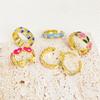 Xiaoxiangfeng Color High-End Sense Fashion Niche Temperament Open Ring Dopamine Dripping Index Finger Ring
