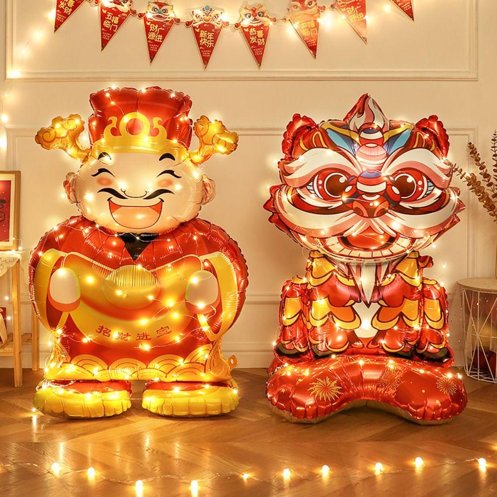 Decorative Chinese New Year Balloon Chinese Style 3D Dragon Balloons  Holiday