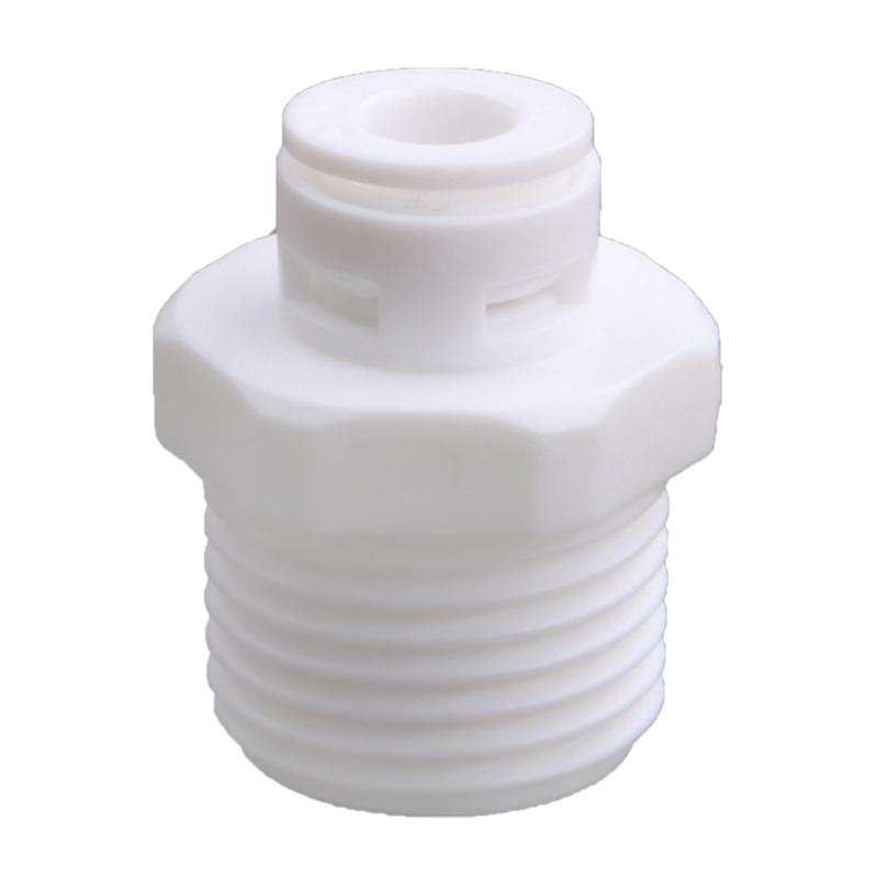 10 adet 1/2 "konu erkek 1/4" hızlı bağlantı parçaları RO su plastik boru kaplinleri konektörü su arıtıcısı aksesuarları