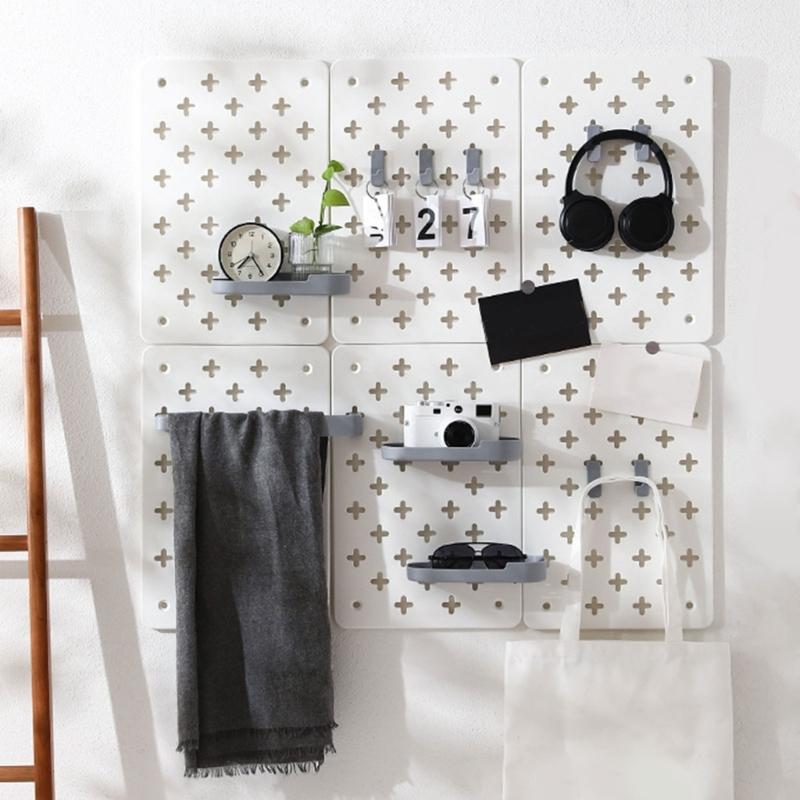 Tool Release Assembly Plastic Grid Board Space Saving Vertical Organizers For Kitchen Bathroom Decors