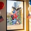 Yousheng Patriotic Window Cling American Flag Star Eagle Window Decals PVC Static Stickers for Independence Day Memorial Day 4th of July Home Office