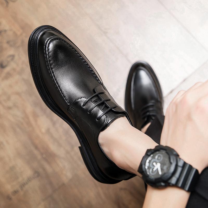 Business Freizeit Schuhe Neu Britisches Weiches Leder Weiche Sohle Innere Höhenerhöhung Bräutigam Hochzeitschuhe