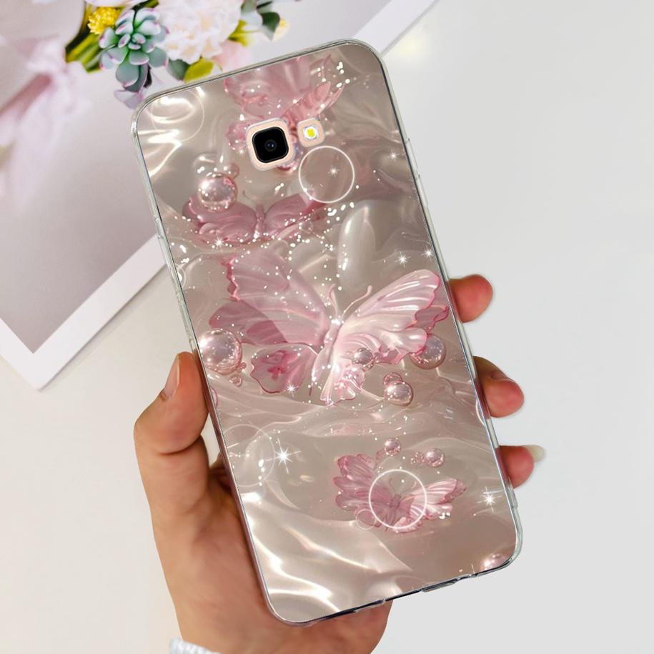 For Samsung Galaxy J4 Plus 2018 Phone Case Fashion Flower Soft Silicone Cover For Samsung J4 J 4 Plus 2018 J4+ J415F J4Plus Capa