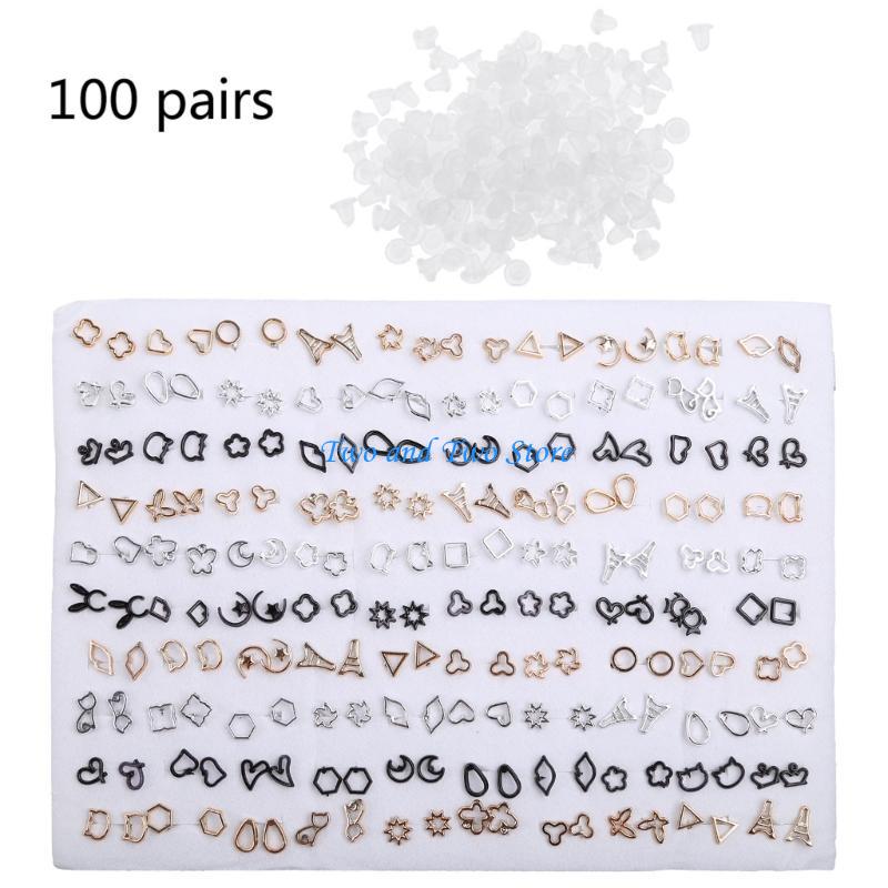 HX6F Earrings Set Earrings & Acrylic 100 Pairs