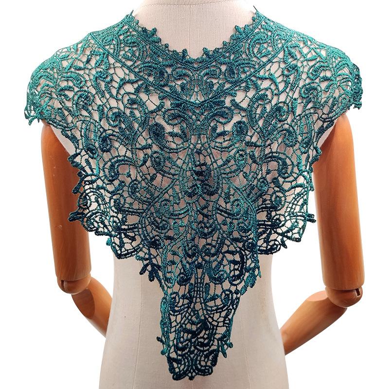 Water-Soluble Lace Collar, Polyester Silk Embroidered Corsage, Three-Dimensional Hollow Collar, Fake Collar, Front Collar And Back Collar Shawl.