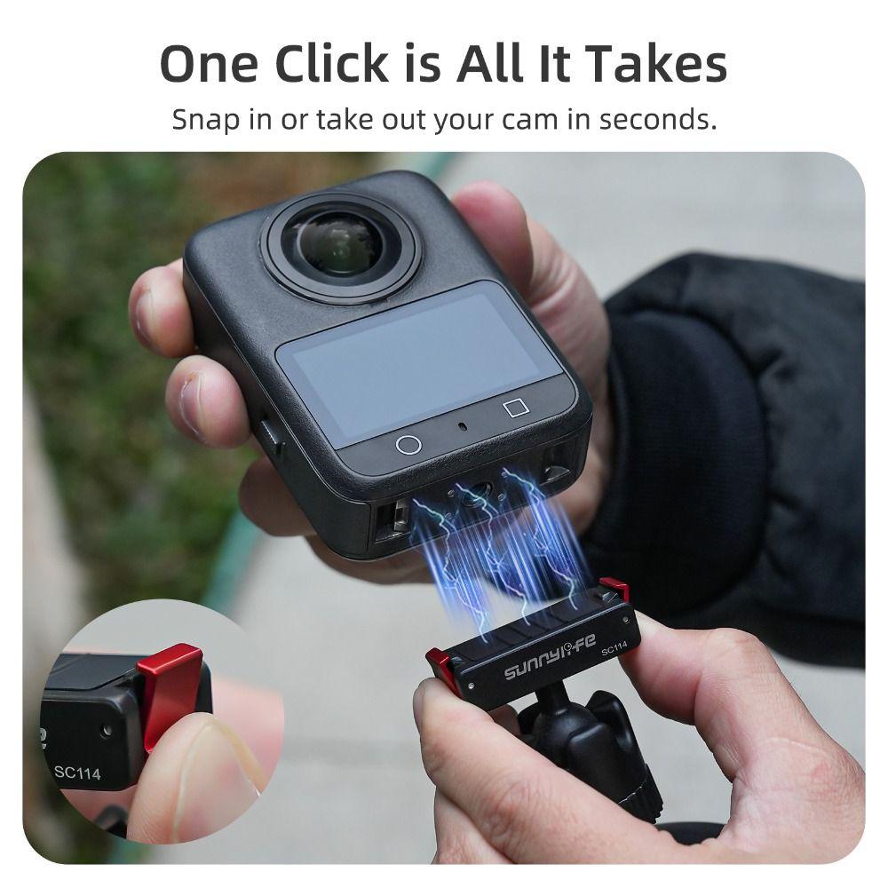 Ball Head Camera Mount for DJI Osmo 360/Action 5 Pro/4/3 Action Camera Accessories