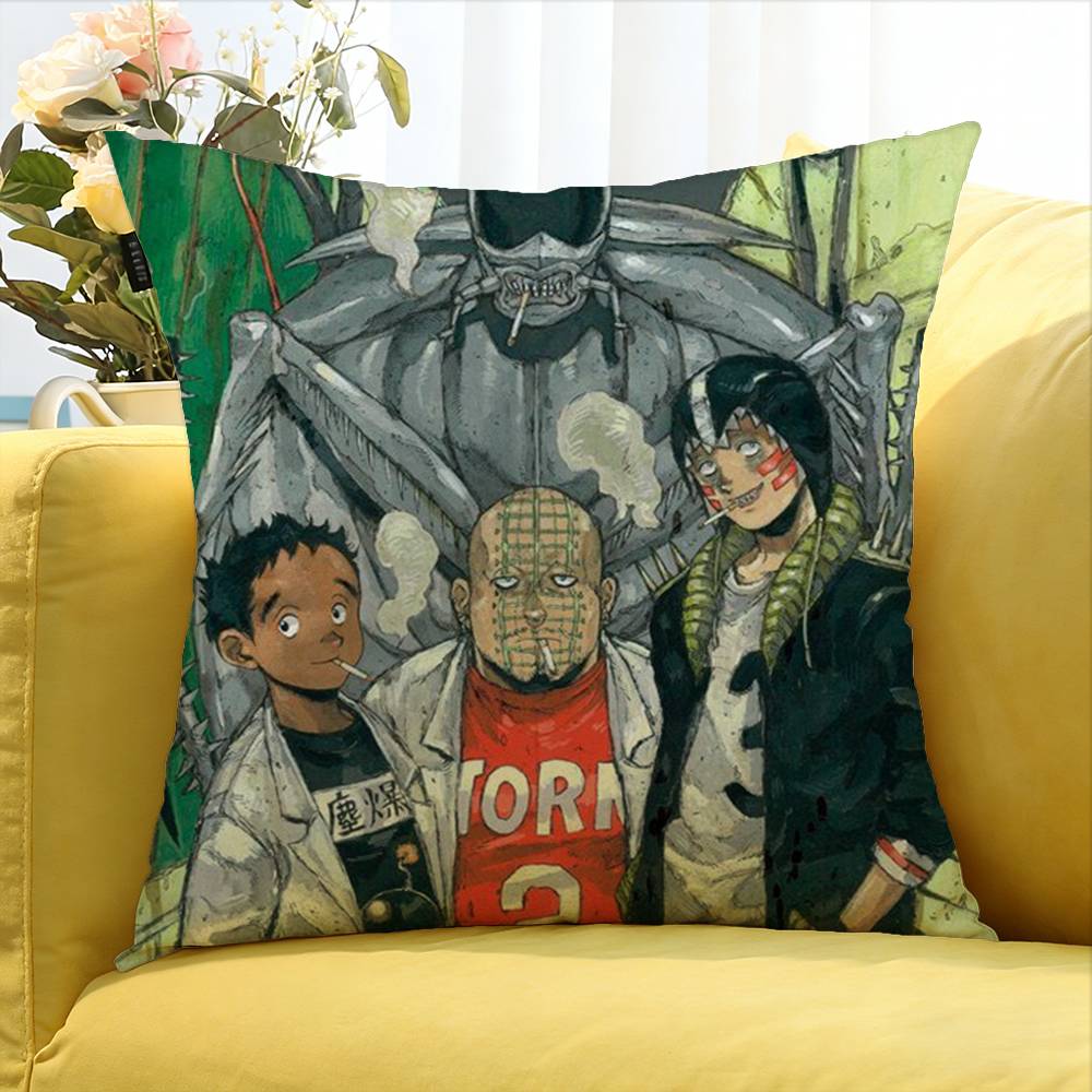 D-Orohedoro Anime Various Sizes Square Pillow Case For Car Home Bedchamber Decor