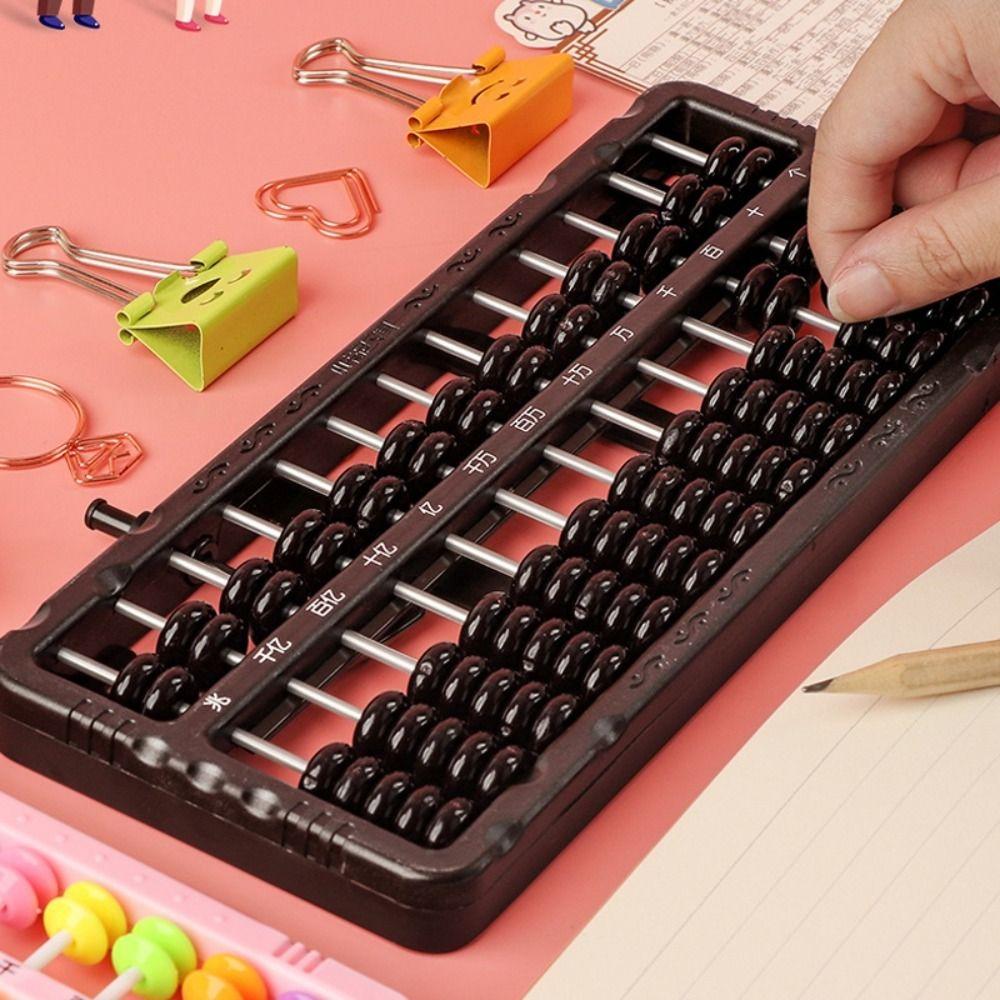 Black Blue Pink Calculation Bead Plastic Calculation Rack Counting Abacus  Intelligence Development