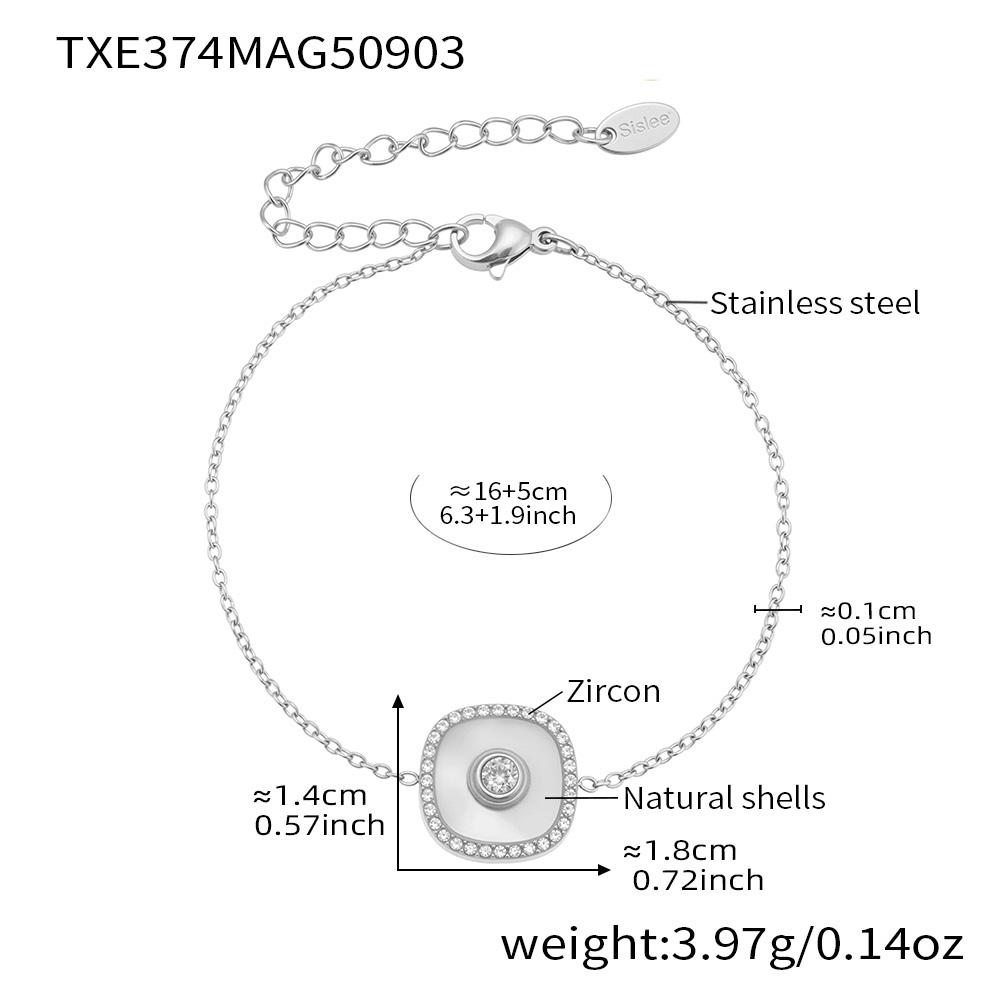 Delikatny Naszyjnik z Wisiorkiem w Kształcie Kwiatka Pasująca Bransoletka ze Stali Nierdzewnej Pozłacana 18k Łańcuszek z Ogniw Naszyjniki Bransoletki Zestaw Dla Kobiet
