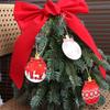 Room Windows Christmas Tree Hanging Round Shape Hanging Ball Christmas  Family Friends
