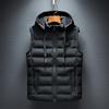 New Hooded Casual Vest Jacket for Men Autumn Winter Warm Sleeveless Jacket Fashion Comfortabel Zipper Waistcoat Plus Size