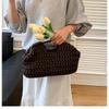 Elegante Damen Kettengewebte Handtasche Stroh Schultertasche Modische Raffia Crossbody Strandtasche Sommer Neu Vielseitige Damen Tasche