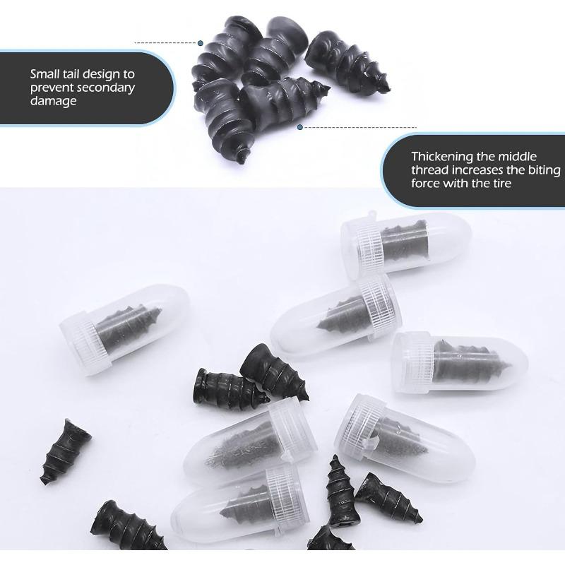 20/10 piezas Clavo de Reparación de Neumáticos al Vacío Tornillos para Pinchazos de Neumáticos Juego de Montaje para Motocicleta Reparaciones de Ruedas Tubeless Kit de Pinchazos Parches para Coche