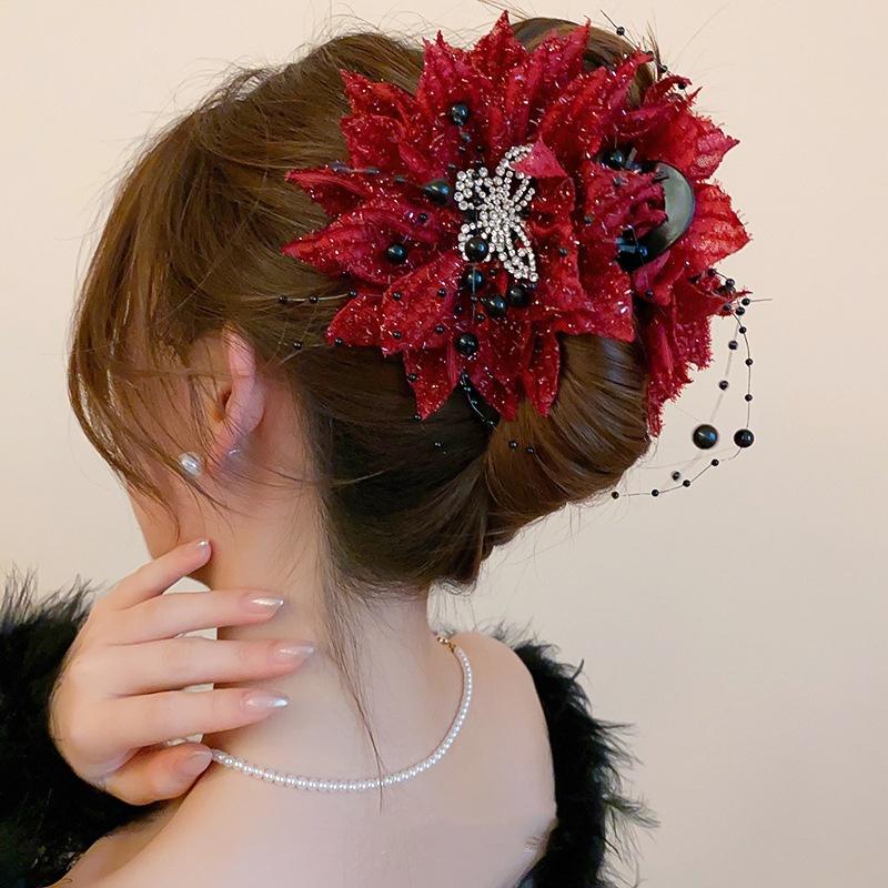 High-grade Acrylic Plate Hair Clips Non-slip Shark Clip Plate Hair Grab Clip Girls Daily Hair Accessories Butterfly Hair Clip