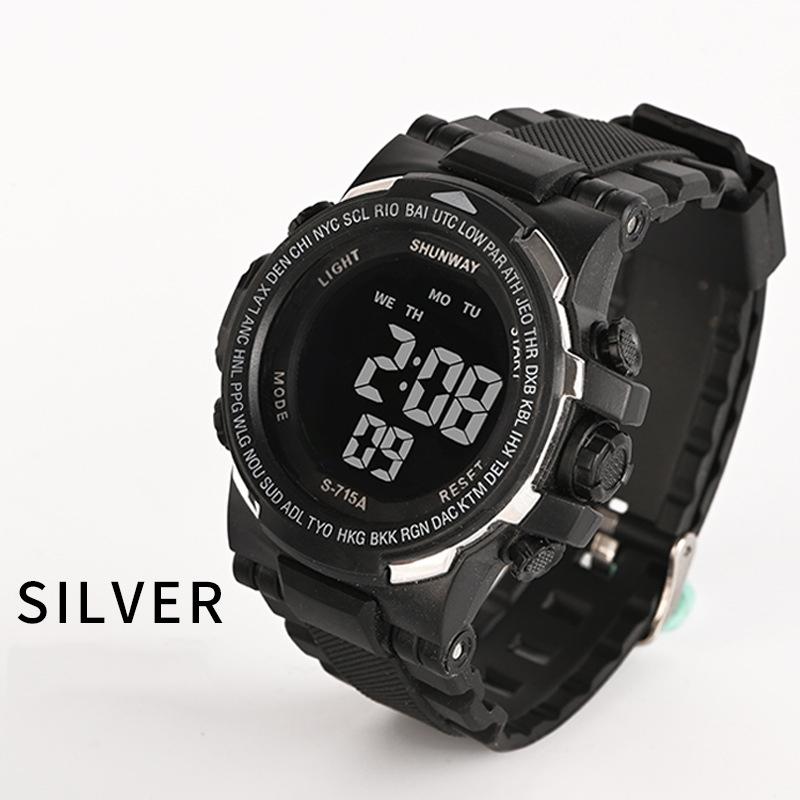 CE16 Leisure fashion electronics watch waterproof sports multifunctional Man watch night light clock gift watches for man