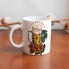 1pc 11oz Ceramic Coffee Mug with Double-Sided Print for Beer Lovers, Everyday Drinkware, Great Party Gift Idea