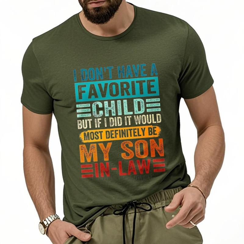 Vintage Sommer Unisex T-Shirt Ich habe kein Lieblingskind, aber wenn ich eines hätte, wäre es definitiv mein Schwiegersohn Kurzarm