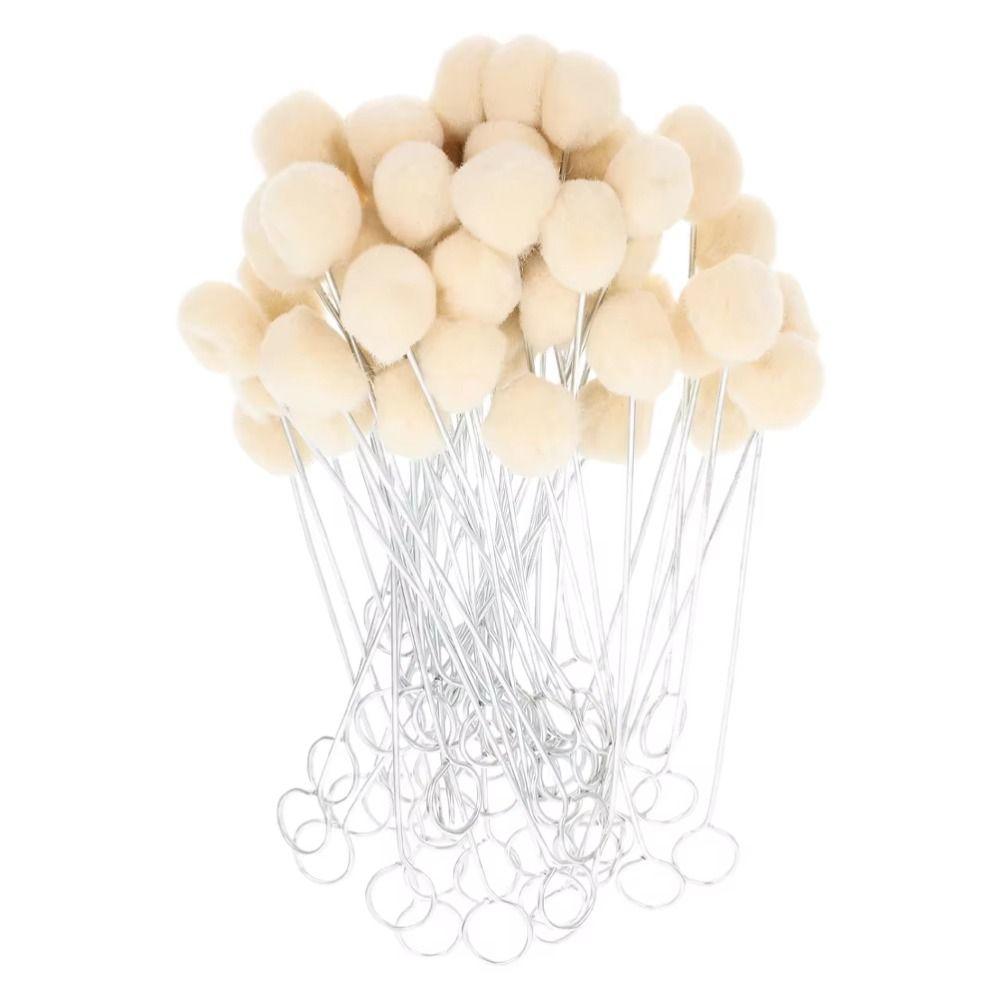 100Pcs DIY Craft Leather Wool Balls Painting Brush Leatherworking Tools  Bowling Shoe Brush