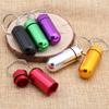 Aluminum Keychain Mini Waterproof Pill Canister - Portable Outdoor Sealed Capsule