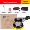 Taiwan Industrial-Grade Pneumatic Grinder with Dust Extraction and Round Sandpaper.