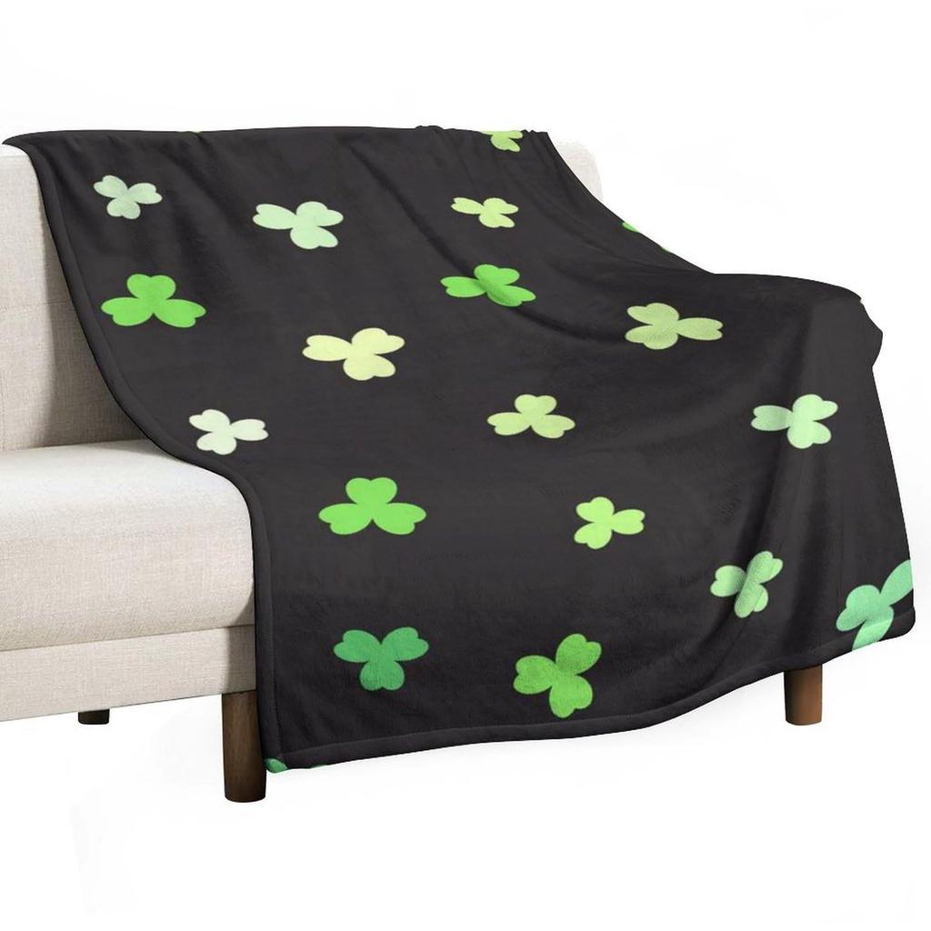 St. Patrick's Day Series digital-printed polyester Bedroom velvet flannel cover blanket Fleece soft sofa cover blankets for beds